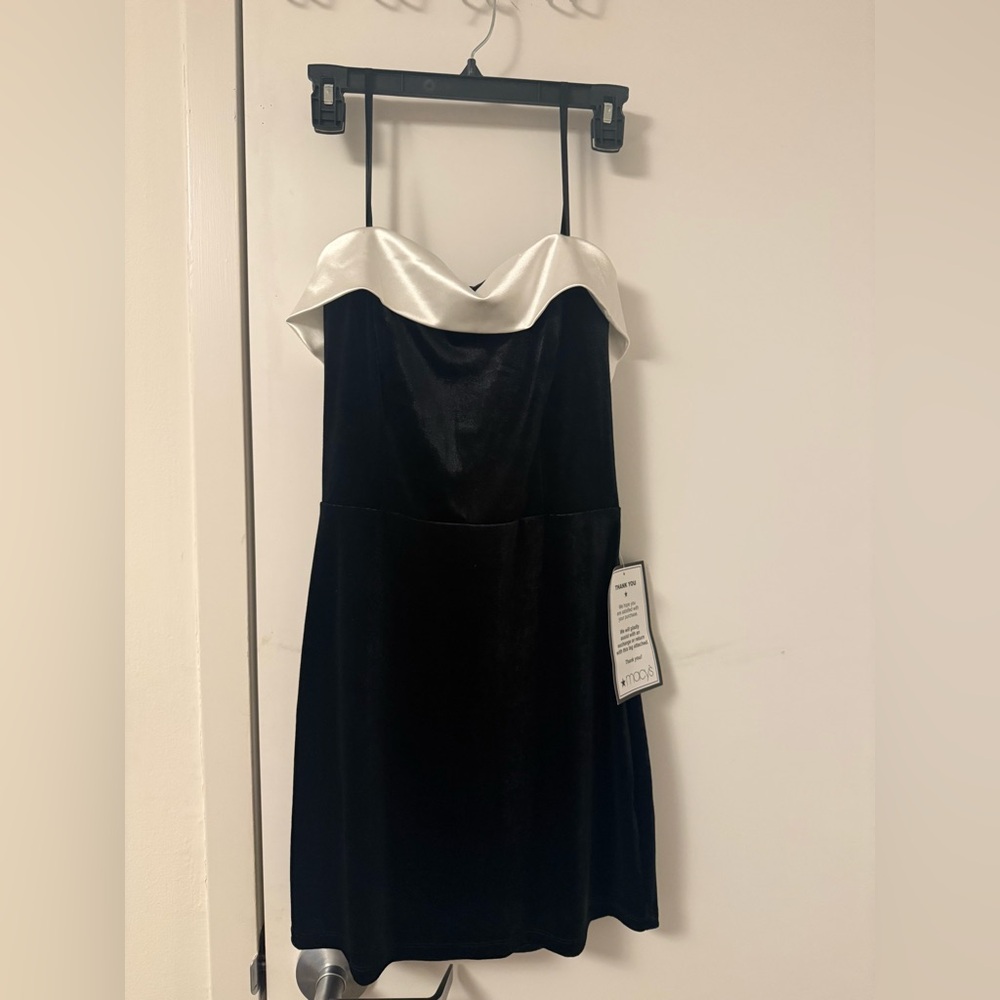 Elegant Black and White Dress